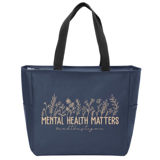 Mental Health Matters End The Stigma Nature Zip Tote Bag