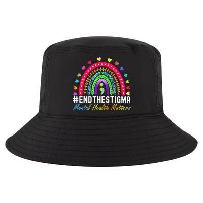 Mental Health Matters End The Stigma Rainbow Leopard Boho Cool Comfort Performance Bucket Hat