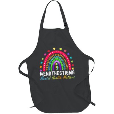 Mental Health Matters End The Stigma Rainbow Leopard Boho Apron