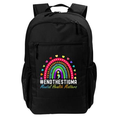 Mental Health Matters End The Stigma Rainbow Leopard Boho Backpack