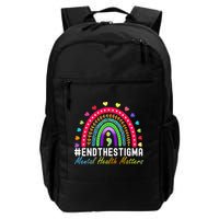 Mental Health Matters End The Stigma Rainbow Leopard Boho Backpack
