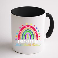 Mental Health Matters End The Stigma Rainbow Leopard Boho Mug