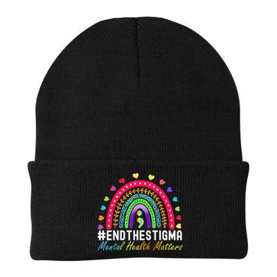 Mental Health Matters End The Stigma Rainbow Leopard Boho Beanie