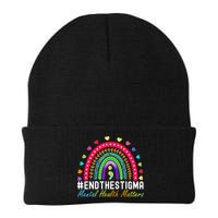 Mental Health Matters End The Stigma Rainbow Leopard Boho Beanie