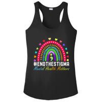 Mental Health Matters End The Stigma Rainbow Leopard Boho Ladies PosiCharge Competitor Racerback Tank