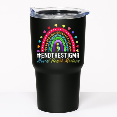 Mental Health Matters End The Stigma Rainbow Leopard Boho Tumbler