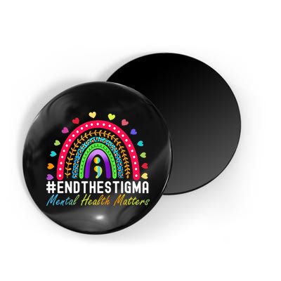 Mental Health Matters End The Stigma Rainbow Leopard Boho Magnet