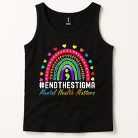 Mental Health Matters End The Stigma Rainbow Leopard Boho Tank Top