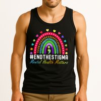 Mental Health Matters End The Stigma Rainbow Leopard Boho Tank Top