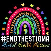 Mental Health Matters End The Stigma Rainbow Leopard Boho Wool Snapback Cap