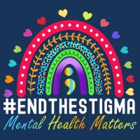 Mental Health Matters End The Stigma Rainbow Leopard Boho Infant Baby Jersey Bodysuit