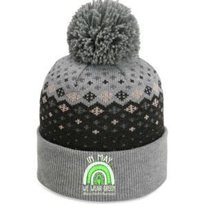 Mental Health Matters We Wear Green Mental Health Awareness The Baniff Cuffed Pom Beanie