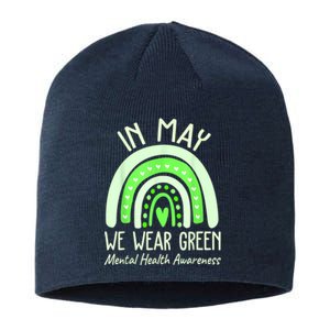 Mental Health Matters We Wear Green Mental Health Awareness Sustainable Beanie