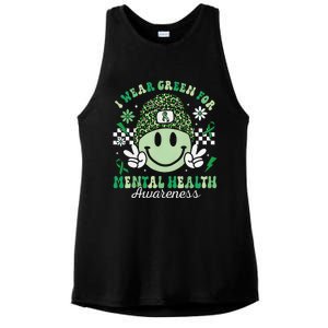 Mental Health Matters I Wear Green Mental Health Awareness Ladies PosiCharge Tri-Blend Wicking Tank