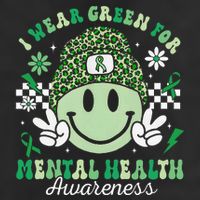 Mental Health Matters I Wear Green Mental Health Awareness 7 Panel Mesh Trucker Snapback Hat