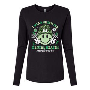 Mental Health Matters I Wear Green Mental Health Awareness Womens Cotton Relaxed Long Sleeve T-Shirt