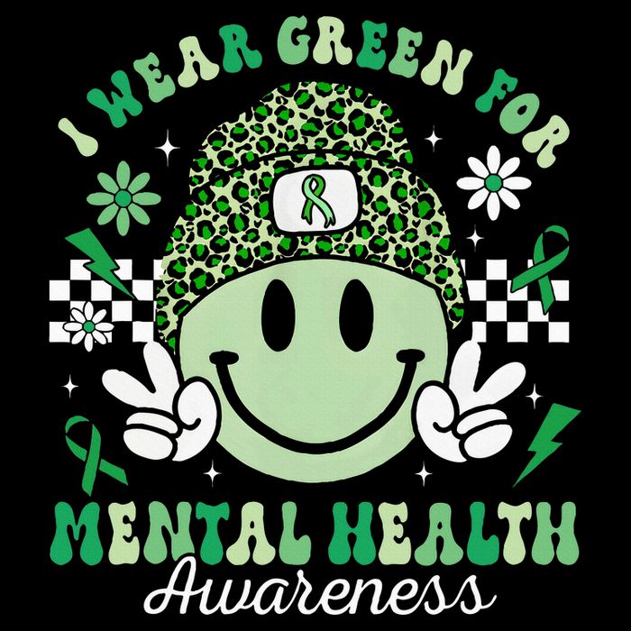 Mental Health Matters I Wear Green Mental Health Awareness Cooling Performance Crew T-Shirt