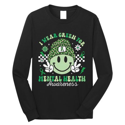 Mental Health Matters I Wear Green Mental Health Awareness Long Sleeve Shirt