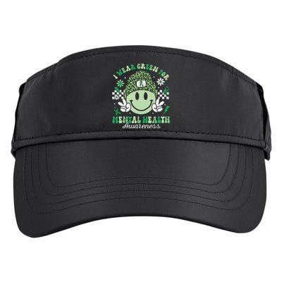 Mental Health Matters I Wear Green Mental Health Awareness Adult Drive Performance Visor