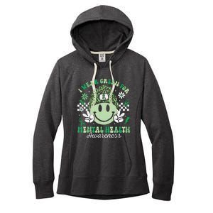 Mental Health Matters I Wear Green Mental Health Awareness Women's Fleece Hoodie