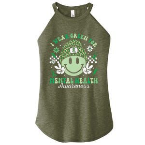 Mental Health Matters I Wear Green Mental Health Awareness Women's Perfect Tri Rocker Tank