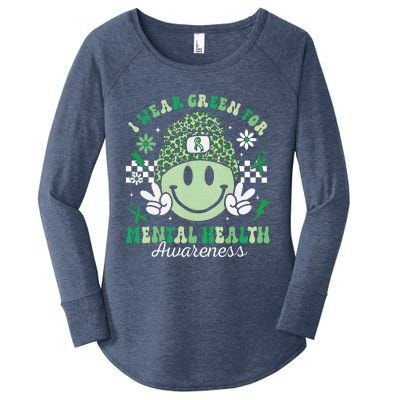 Mental Health Matters I Wear Green Mental Health Awareness Women's Perfect Tri Tunic Long Sleeve Shirt