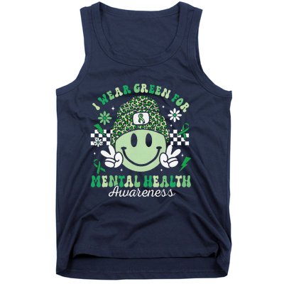 Mental Health Matters I Wear Green Mental Health Awareness Tank Top