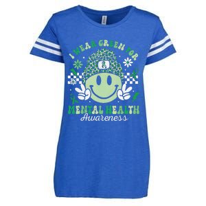 Mental Health Matters I Wear Green Mental Health Awareness Enza Ladies Jersey Football T-Shirt