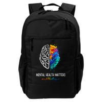 Mental Health Matter End The Stigma Colorful Brain Backpack