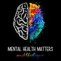 Mental Health Matter End The Stigma Colorful Brain 16 in Basic Backpack