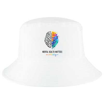 Mental Health Matter End The Stigma Colorful Brain Cool Comfort Performance Bucket Hat