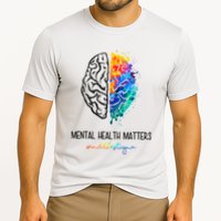 Mental Health Matter End The Stigma Colorful Brain Performance Shirt