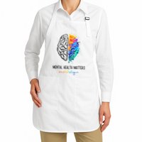 Mental Health Matter End The Stigma Colorful Brain Apron