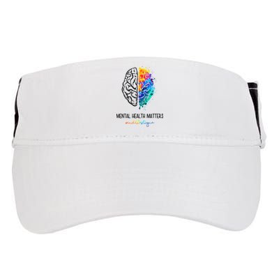 Mental Health Matter End The Stigma Colorful Brain Adult Drive Performance Visor