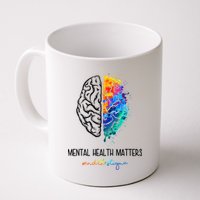Mental Health Matter End The Stigma Colorful Brain Mug
