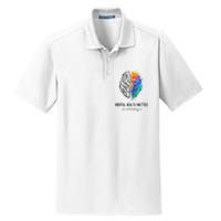 Mental Health Matter End The Stigma Colorful Brain Dry Zone Grid Polo