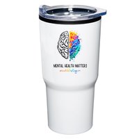 Mental Health Matter End The Stigma Colorful Brain Tumbler