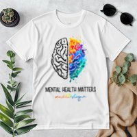 Mental Health Matter End The Stigma Colorful Brain Premium T-Shirt