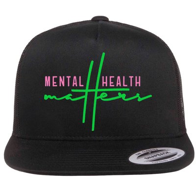 Mental health matters aka tee Flatbill Hat