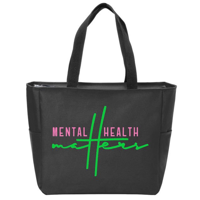 Mental health matters aka tee Zip Tote Bag