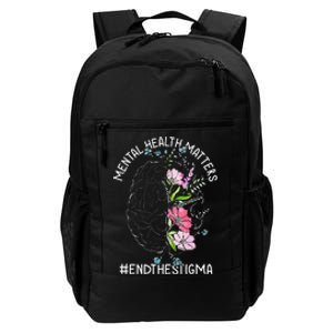 Mental Health Matters Awareness Month End The Stigma Brain Daily Commute Backpack