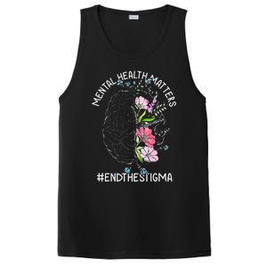 Mental Health Matters Awareness Month End The Stigma Brain PosiCharge Competitor Tank