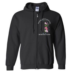 Mental Health Matters Awareness Month End The Stigma Brain Full Zip Hoodie