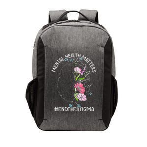 Mental Health Matters Awareness Month End The Stigma Brain Vector Backpack