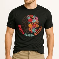 Mental Health Matters Brain Flowers Smiling Face Performance Shirt