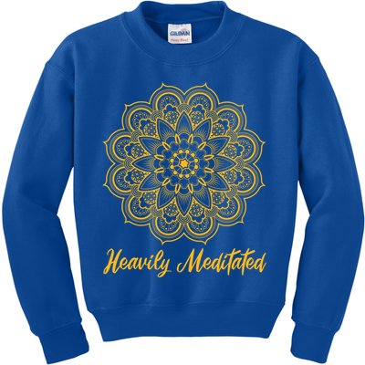 Mandala Heavily Meditated Meditation Cute Gift Kids Sweatshirt