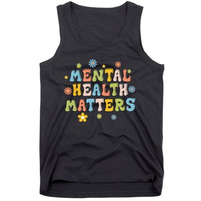 Mental Health Matters Brain Illness Mental Awareness Retro Tank Top