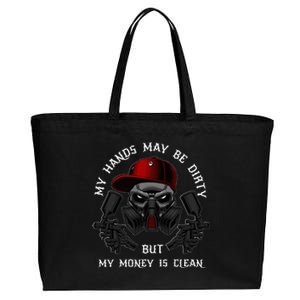 My Hands May Dirty But My Money Is Clean For A Car Painter Cotton Canvas Jumbo Tote