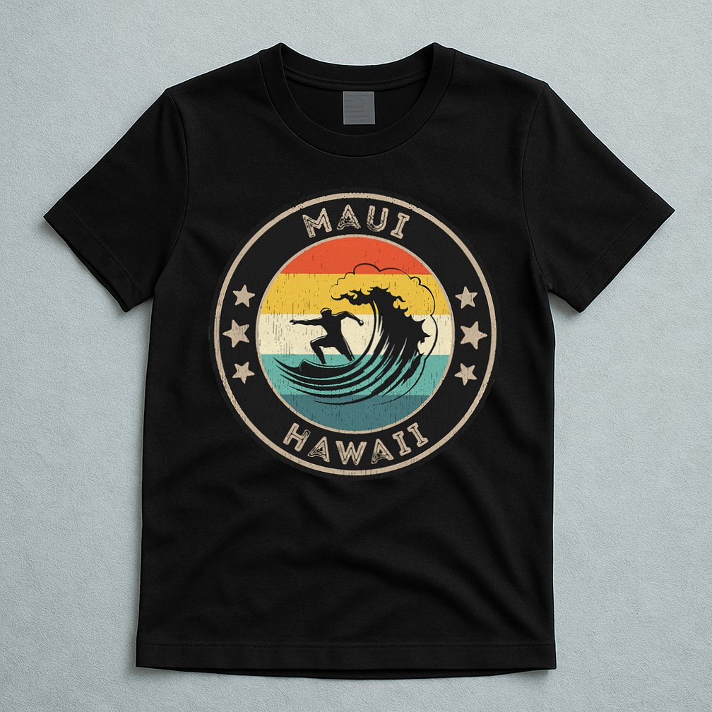 Maui Hawaii Maui Surfer Wo Maui T-Shirt