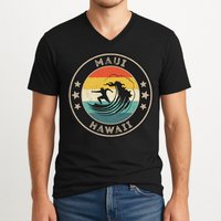 Maui Hawaii Maui Surfer Wo Maui V-Neck T-Shirt
